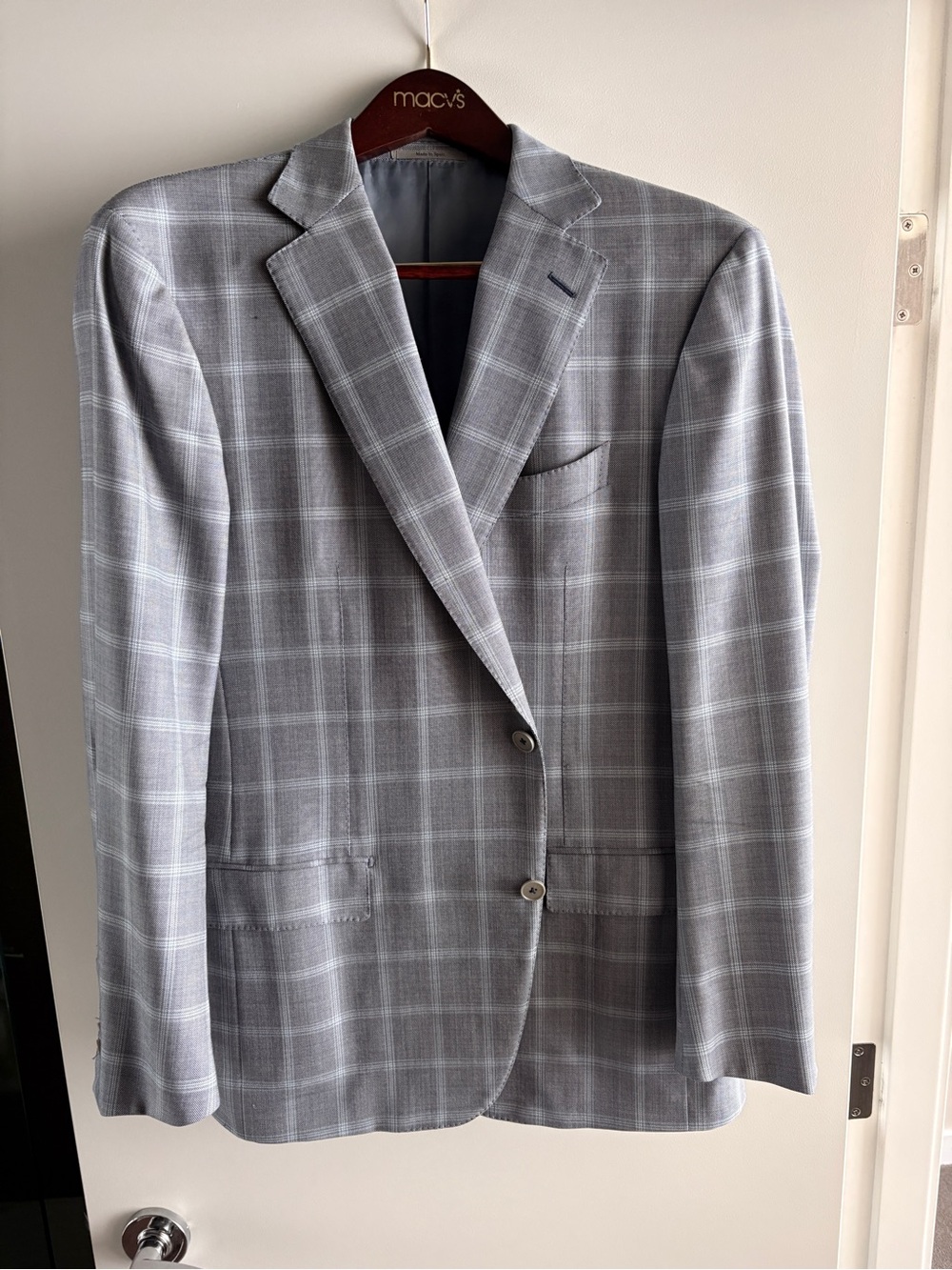 Ermenegildo Zegna Gray Plaid Sport Coat